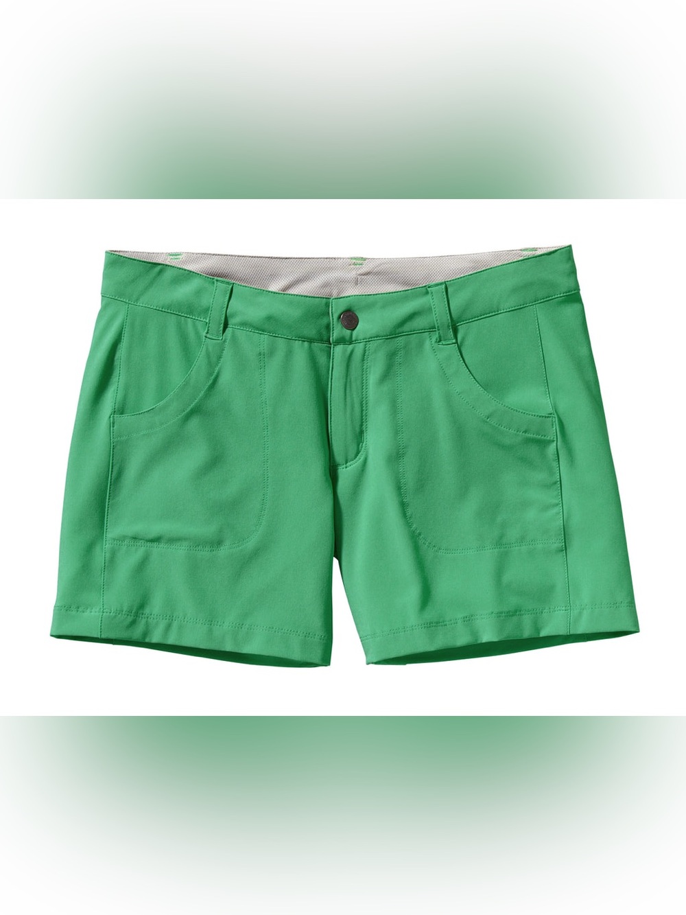 Patagonia Women’s Bright Green Outdoor Stretch Shorts 5” UPF 50+ Size 2